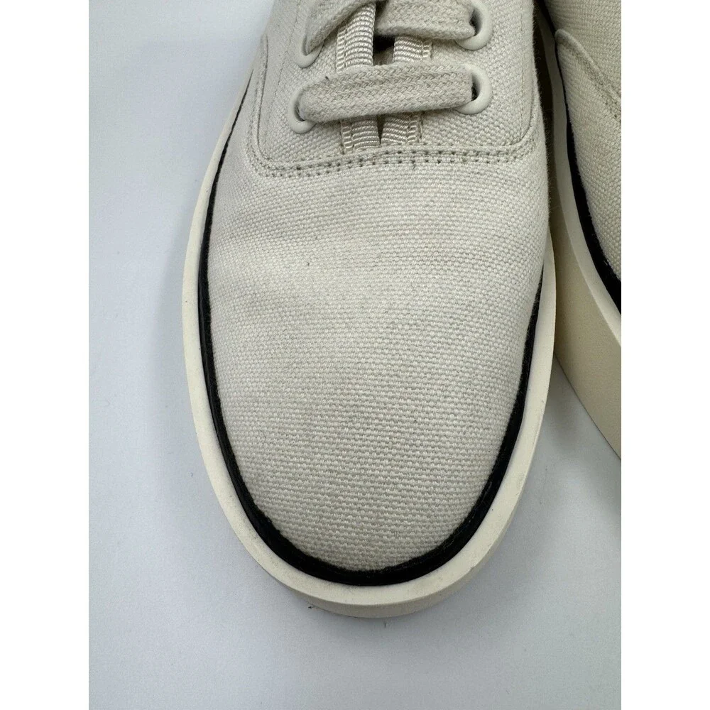 FEAR OF GOD 101 BACKLESS OFF WHITE CANVAS TRAINERS SNEAKERS EU 38 7US
